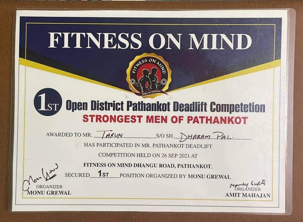 Pathankot Deadlift Competition